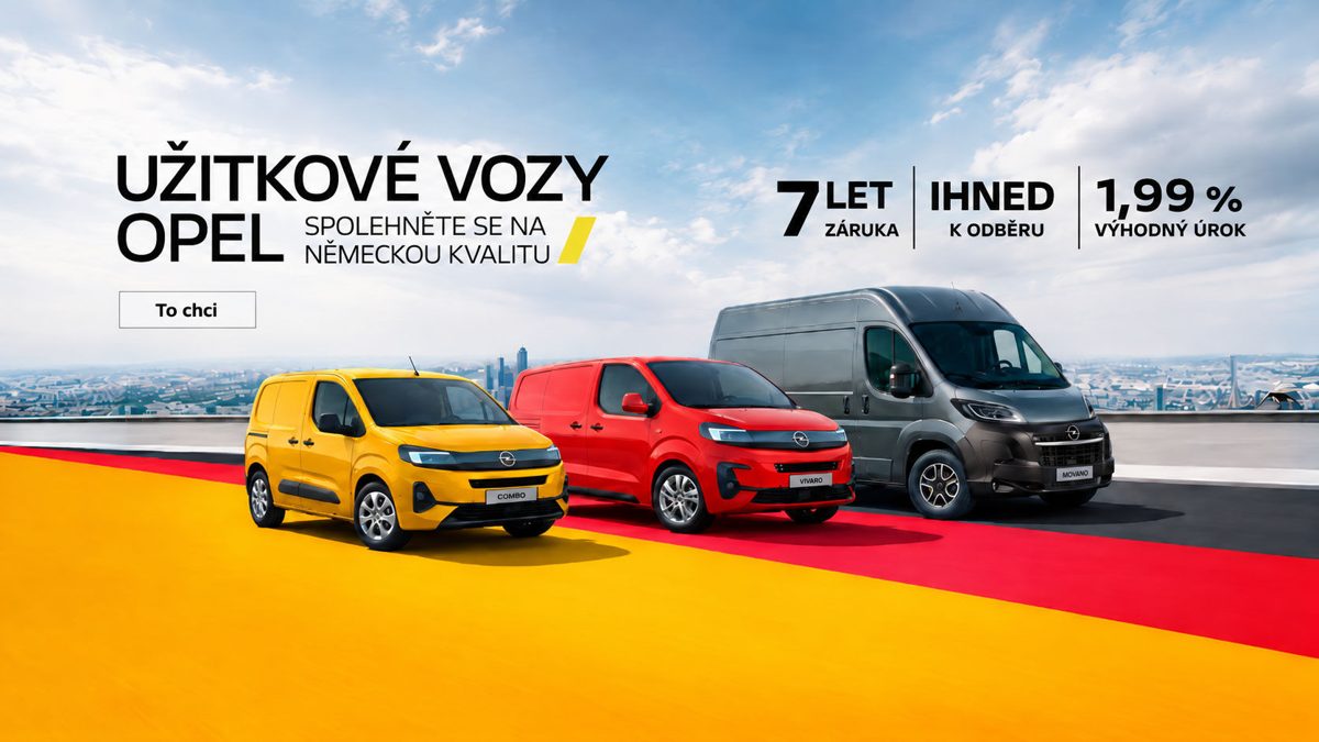 Užitkové vozy Opel Combo, Vivaro a Movano